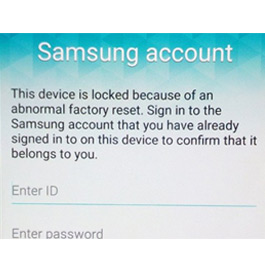 Samsung Account Lock - Removal Service